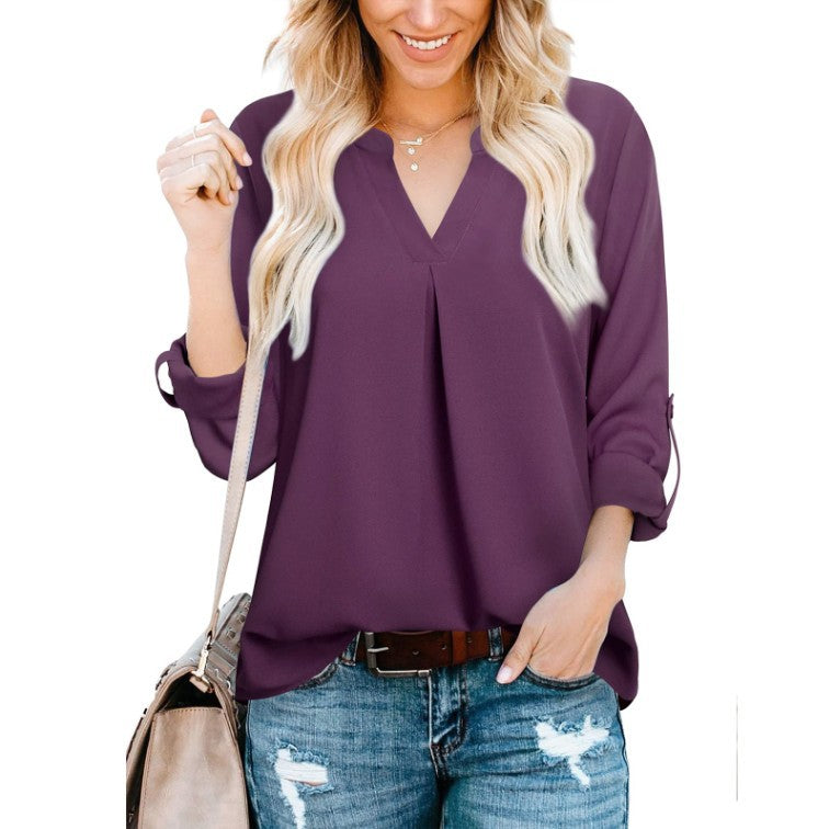 Women's Autumn Casual Loose Long Sleeve Tops