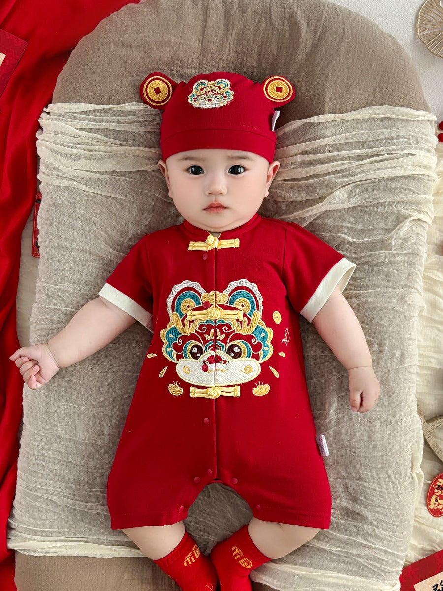 Summer Jumpsuit Hundred Days Banquet Centennial Year Jumpsuit, Climbing Suit