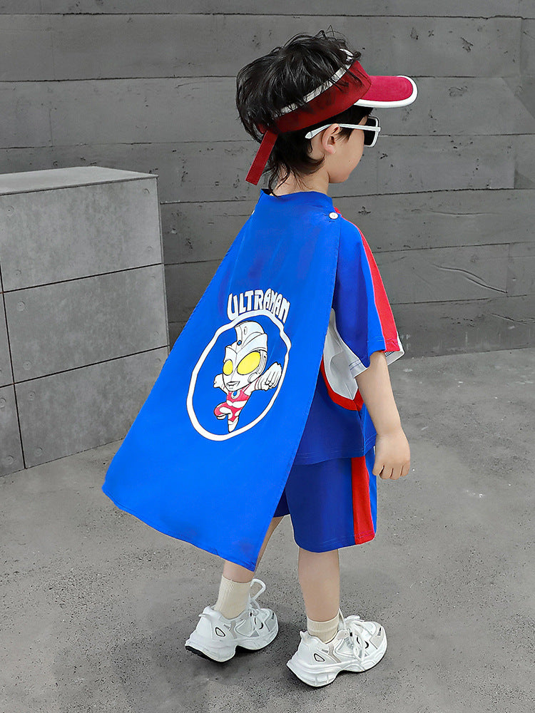 Children's Clothes Summer Short-sleeved Fashion Sports Handsome Children's Suit