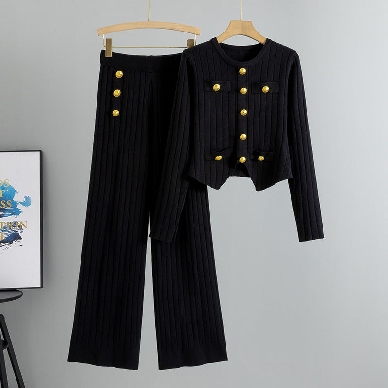 Innovative Classic Style Cropped Female Two-piece Fashion Casual Suit