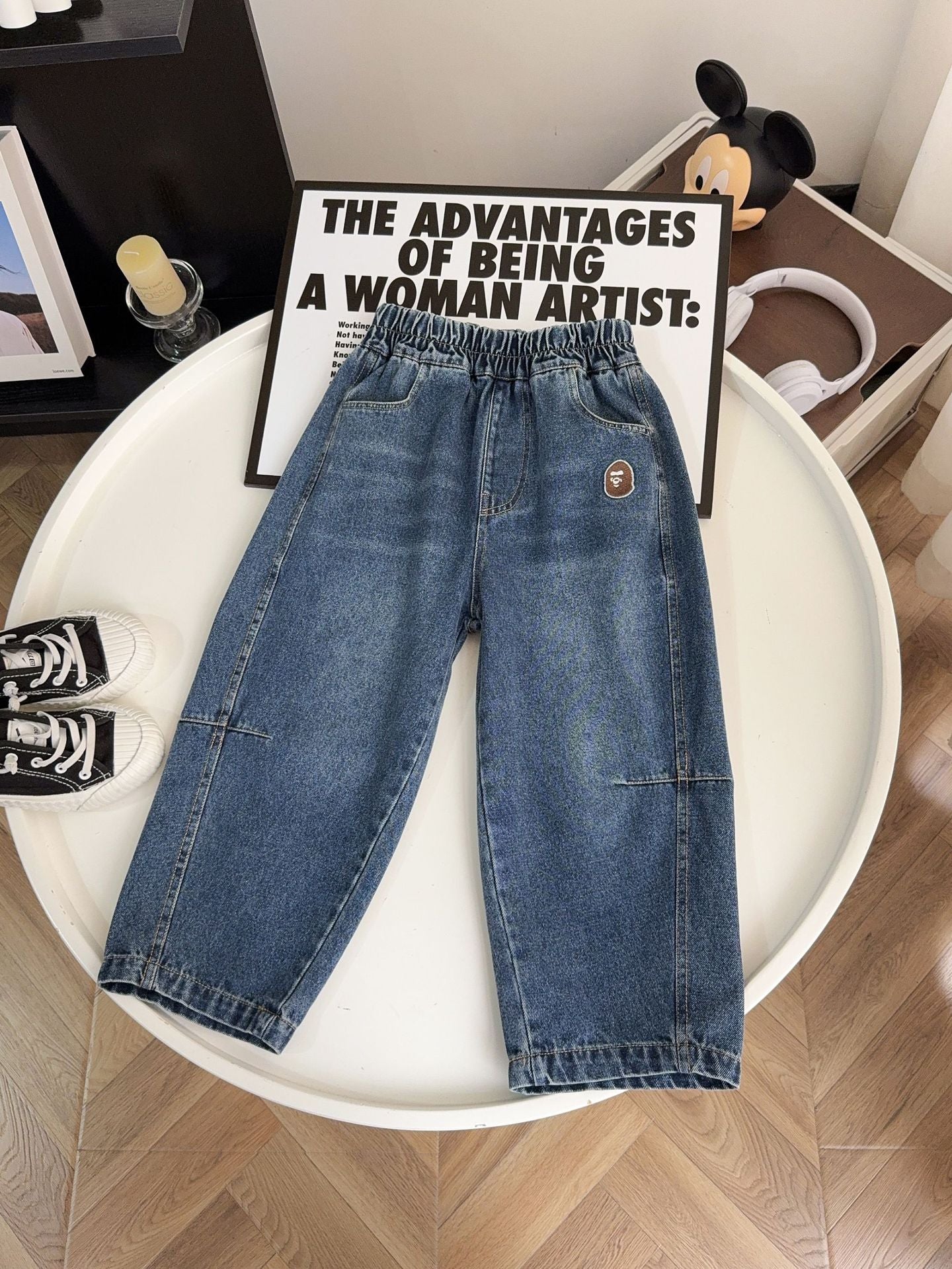 Jeans Casual Loose Big Summer Wide Leg Children's Pants