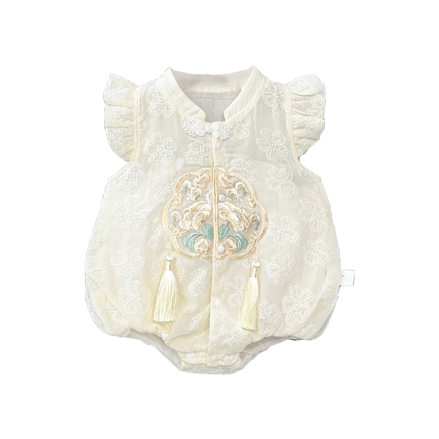 Short Sleeve Rompers Summer Thin Female Chinese Style Sweet Cute Jumpsuit, Climbing Suit