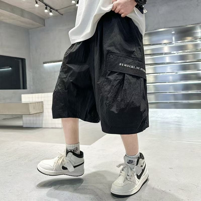 Children's Shorts Summer Thin Middle Big Overalls Children's Pants