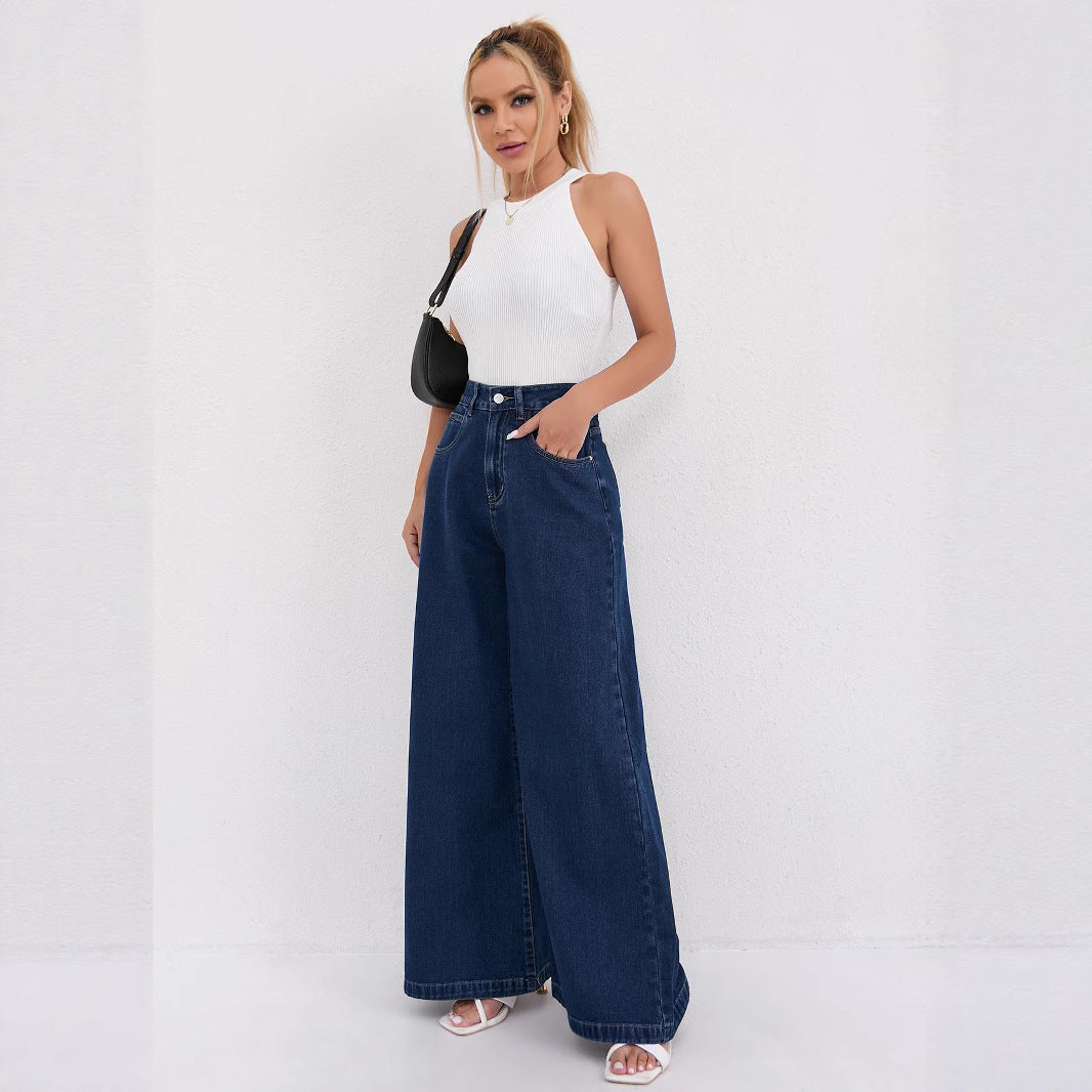 Women's Autumn Loose Casual High Waist Women's Jeans