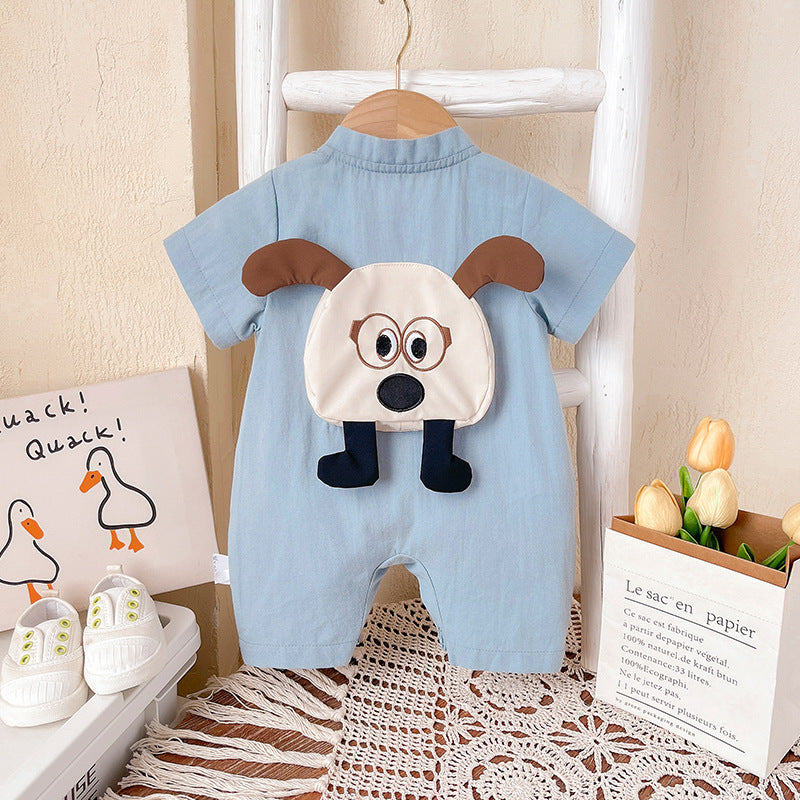 Outwear Pure Cotton Cartoon Coat Romper Jumpsuit, Climbing Suit