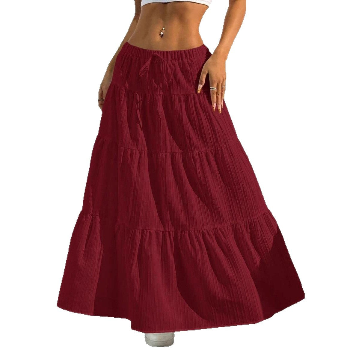 Women's Stitching Large Swing Loose Long Dress Plus Size