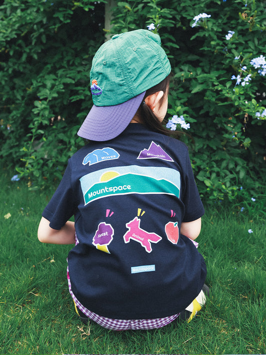 Children's Mountain Clothing Dopamine Cartoon Printed Short-sleeved Summer Children's T-shirt