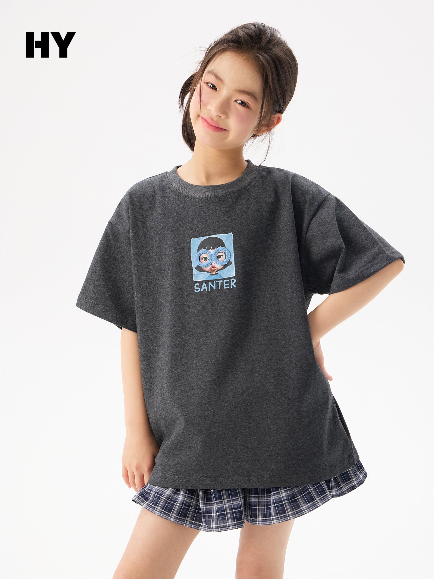 Children's Middle Big Cotton Half-sleeved Tops Loose Children's T-shirt