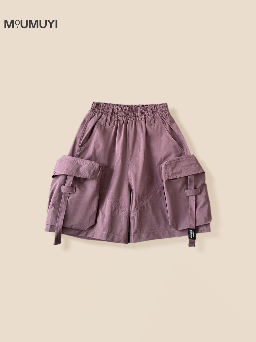 Children's Korean Shorts Summer Cool Handsome Overalls Children's Pants