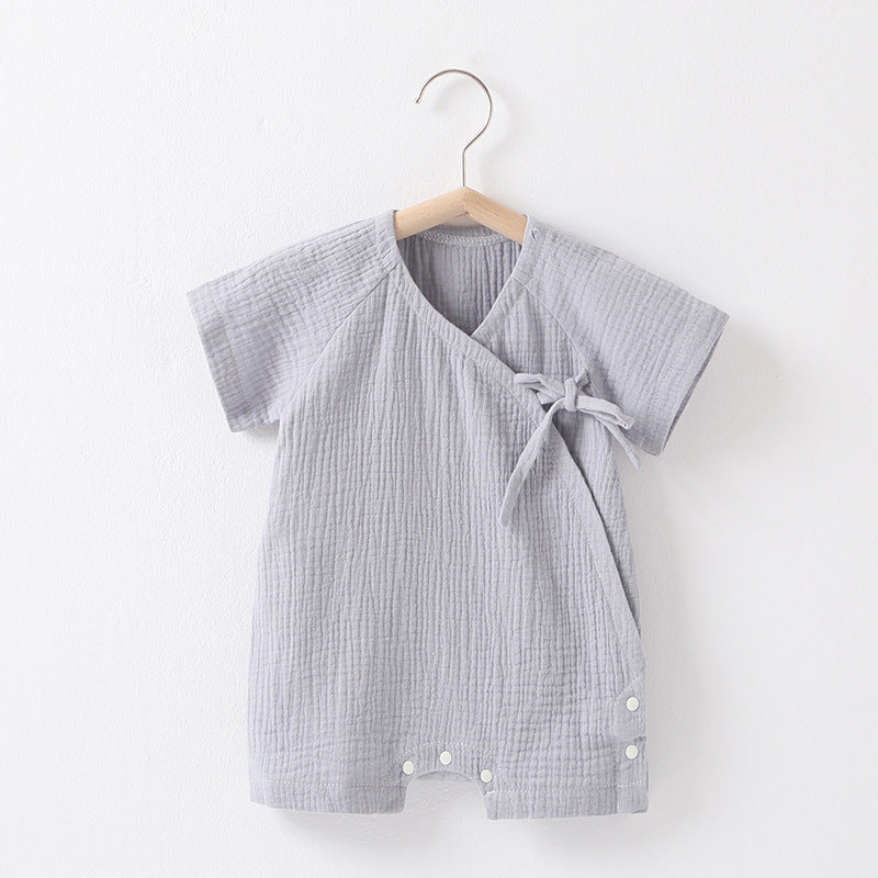 Women's & Men's Short Sleeve Jumpsuit Summer Triangle Rompers Romper Cotton Jumpsuit, Climbing Suit