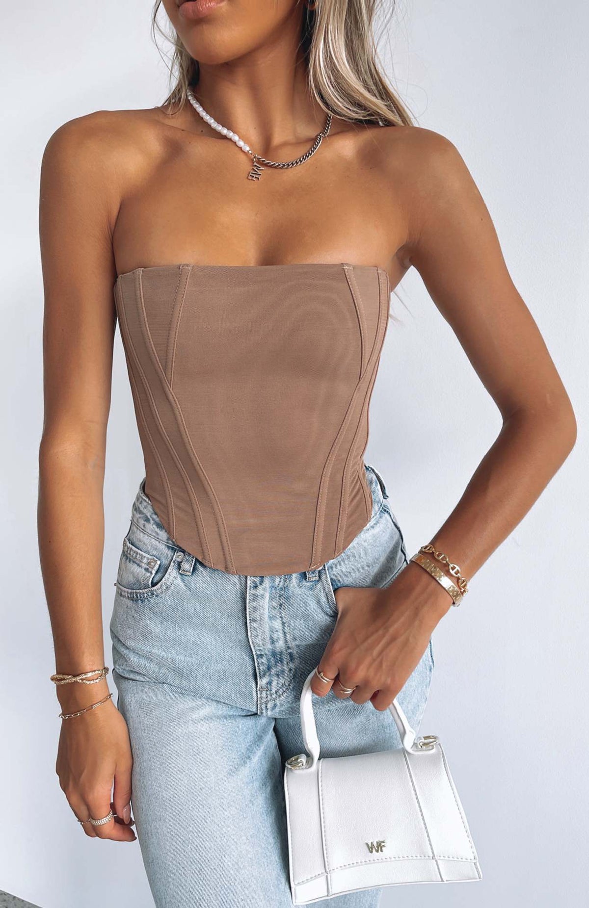 Women's Fishbone Summer Tube Strapless Solid Color Zipper Small Vest/suspenders/tube Top