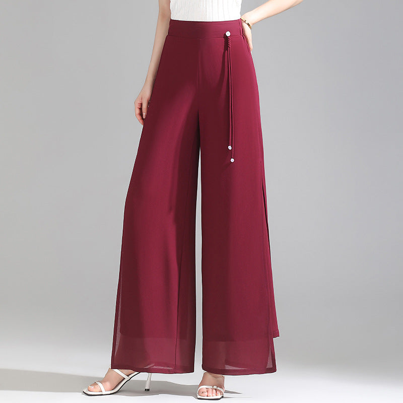 Women's Summer Thin High Waist Loose Wide Leg Big Pants