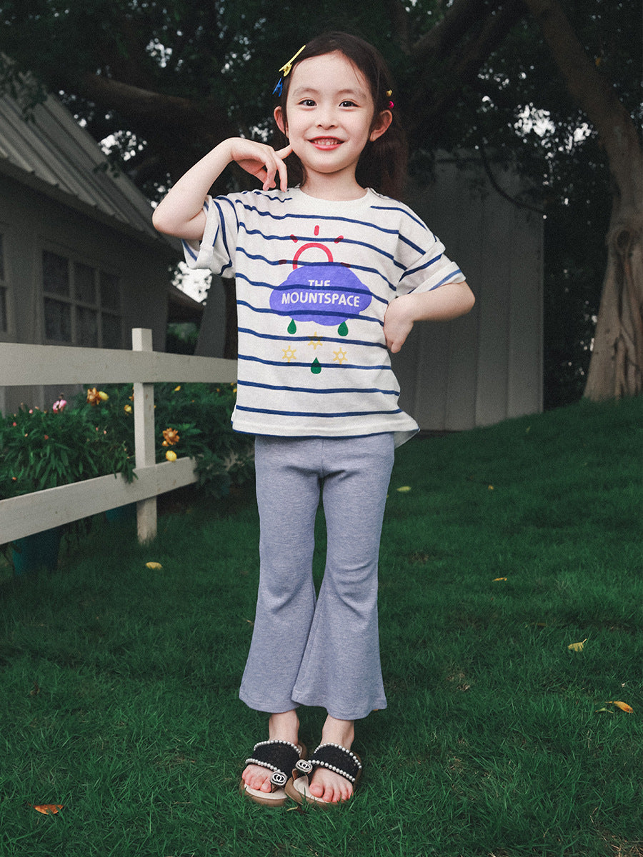 Children's Summer Mountain Clothing Lightweight Breathable Half Sleeve Children's T-shirt
