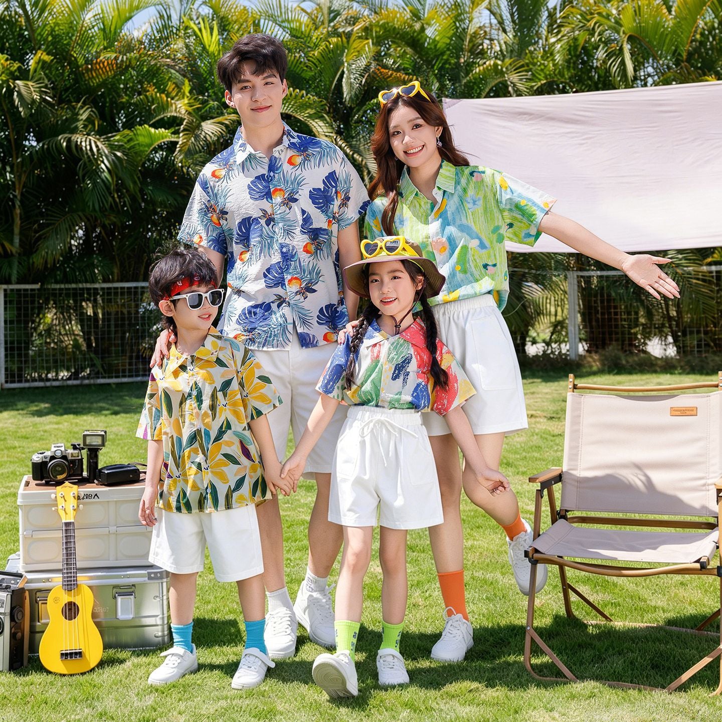 Suit Family Of Three Summer Clothes High-grade Sense Parent-child Outfit
