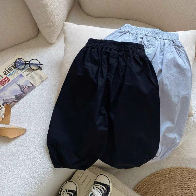 Children's Boys Summer Casual Western Style Personality Trendy Korean Letter Children's Pants