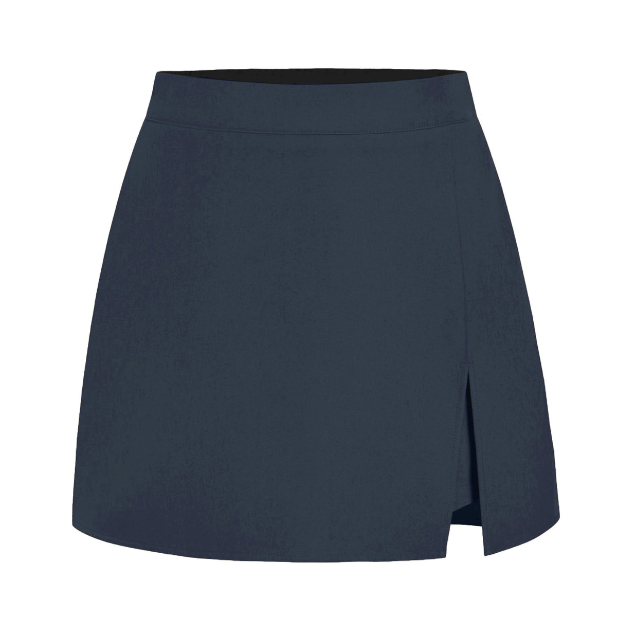 Women's High Waist Slit Quality Stretch Zipper Skirt