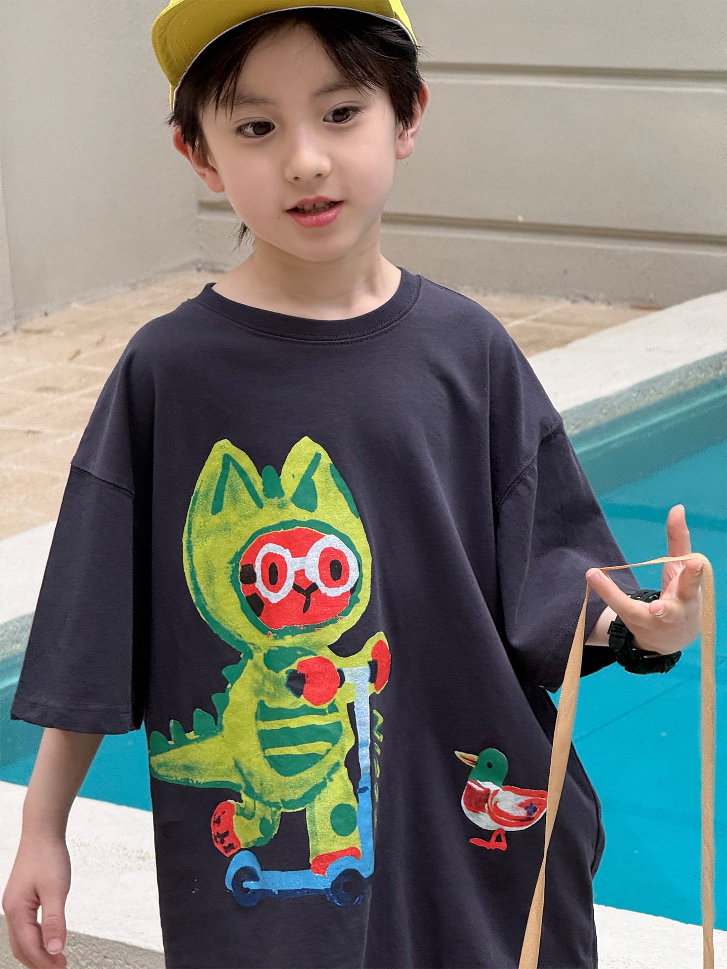 Children's Short-sleeved Summer Boys Cartoon Iti Printing Children's T-shirt