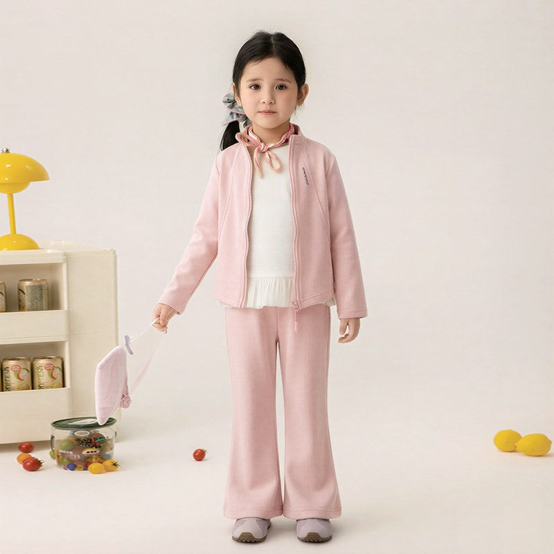 Children's Wear Spring Clothes Sweater Western Style Korean Zipper Short Coat Children's Suit