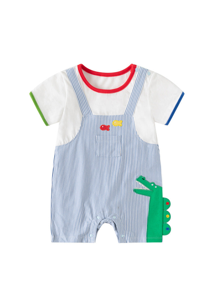 Clothes For Babies Summer Thin Boy Jumpsuit, Climbing Suit