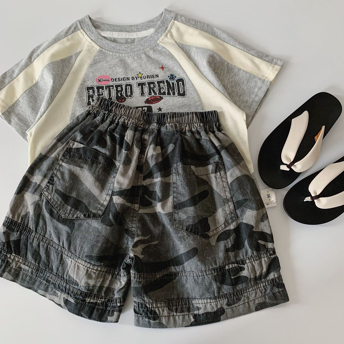 Children's Shorts Summer Korean Style Camouflage Slacks Children's Pants