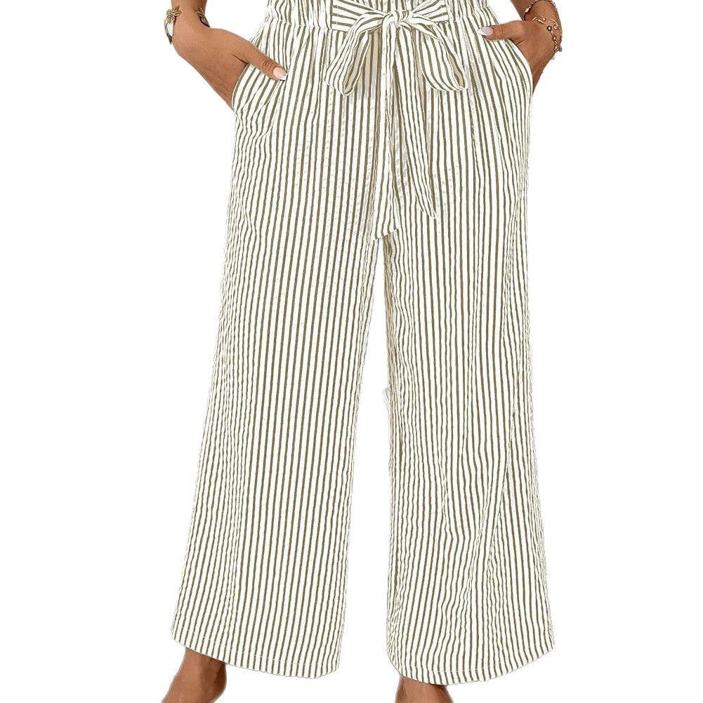 Stylish Innovative Women's Striped Elegant Female Casual Pants