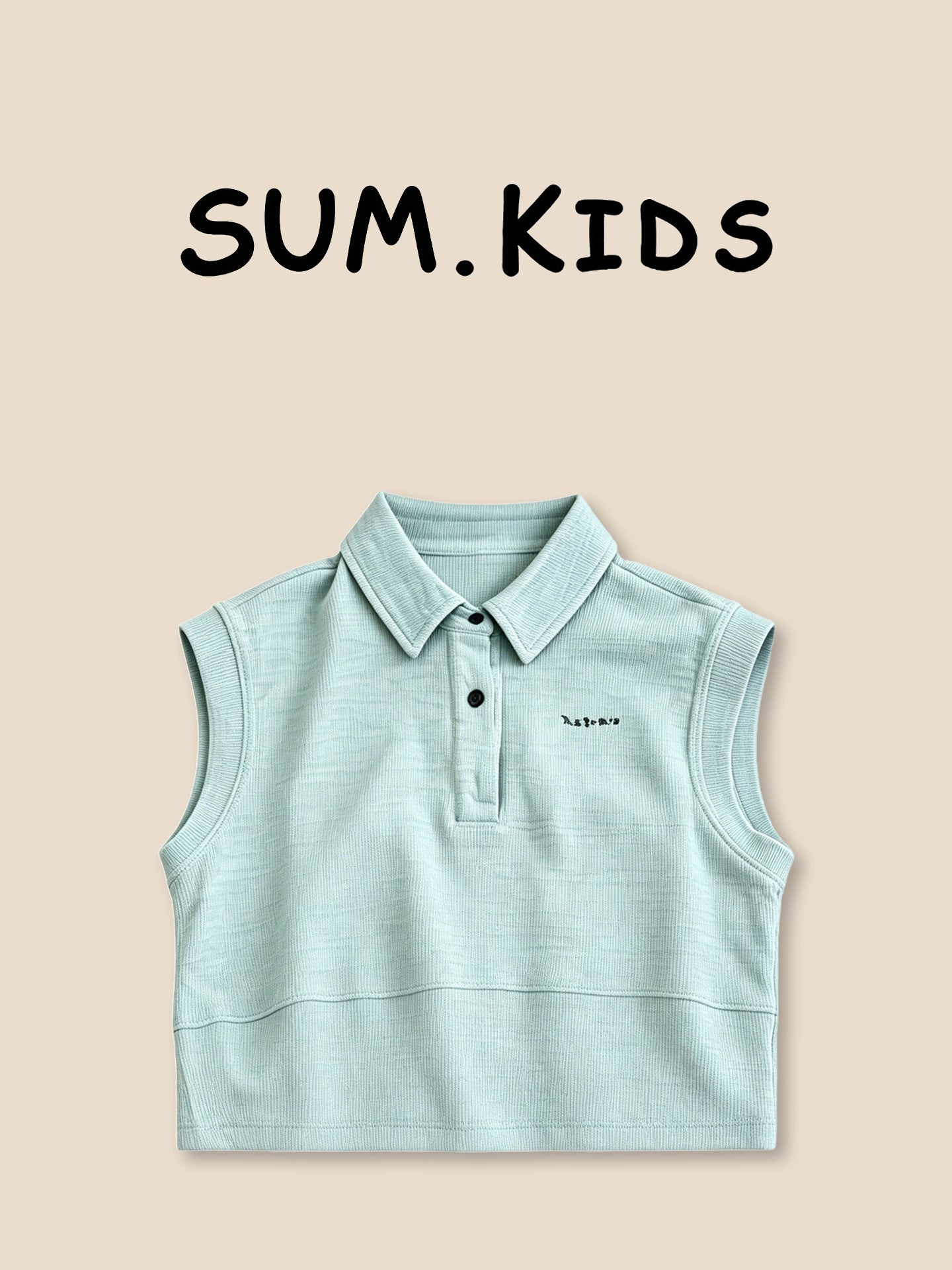 Summer Clothing Korean Casual Style Sleeveless Shirt Shorts Handsome Children's Suit