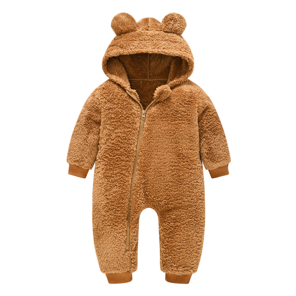 Cute Jumpsuit Boy One-piece Ear Hooded Jumpsuit, Climbing Suit