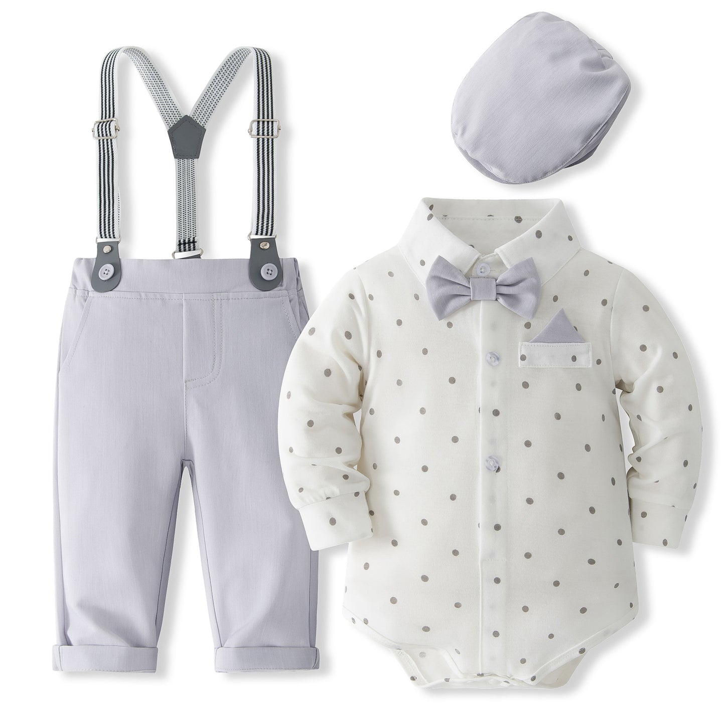 Infant Toddler Printed Dot Boy Gentleman Children's Suit