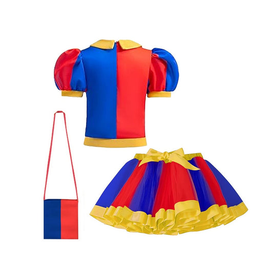 Children's Skirt Magic Digital Circus Cartoon Performance Clown Children's Suit