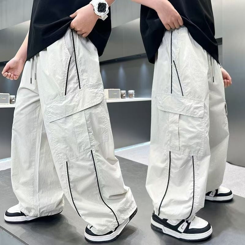 Summer Anti Mosquito Overalls Medium Big Trousers Children's Pants
