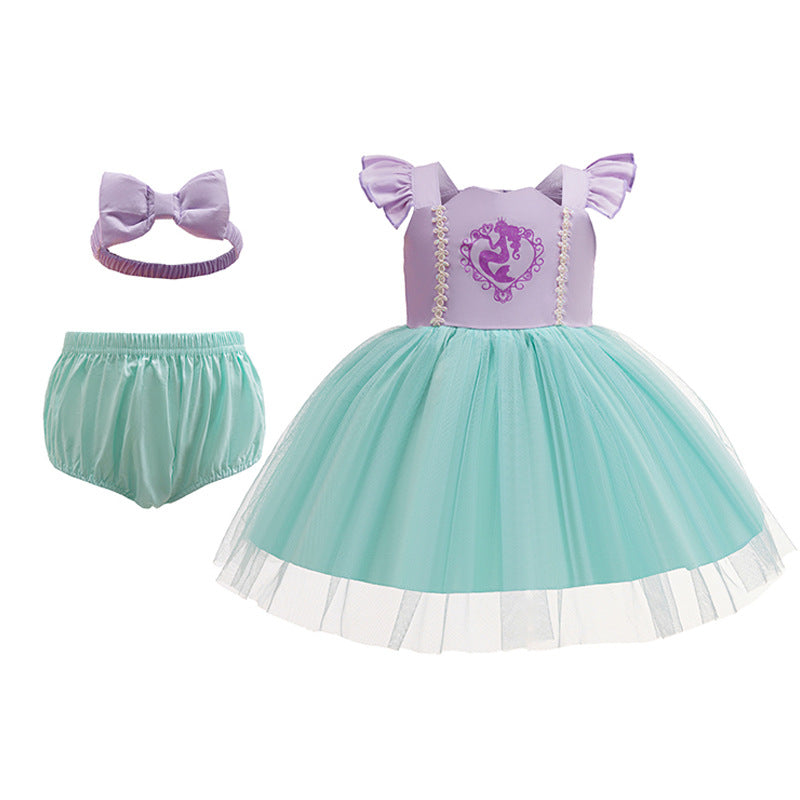 Gauze Skirt Romper Three-piece Clothes For Jumpsuit, Climbing Suit