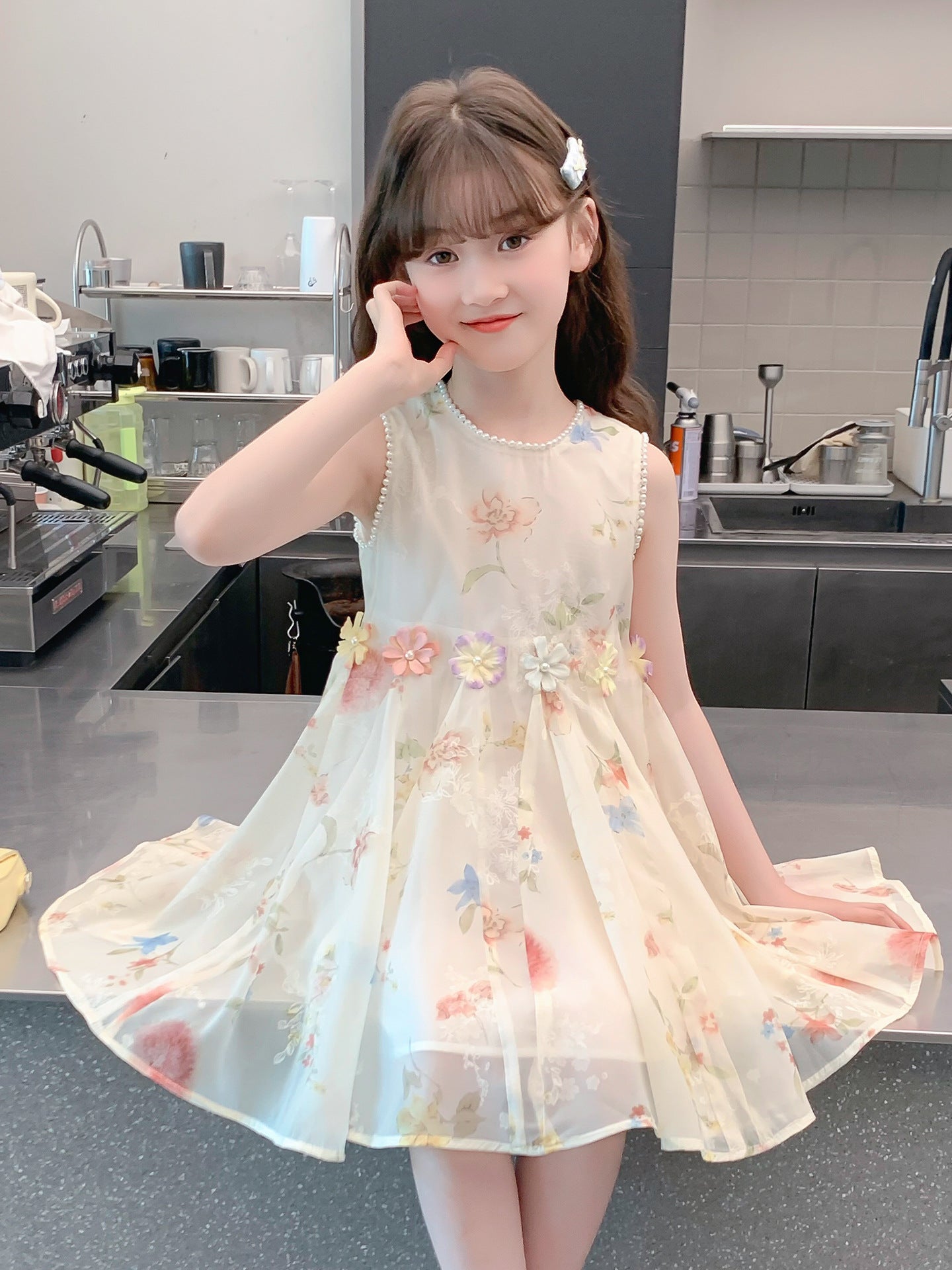 Children's Summer Western Style Fashion Thin Princess Children's Dress