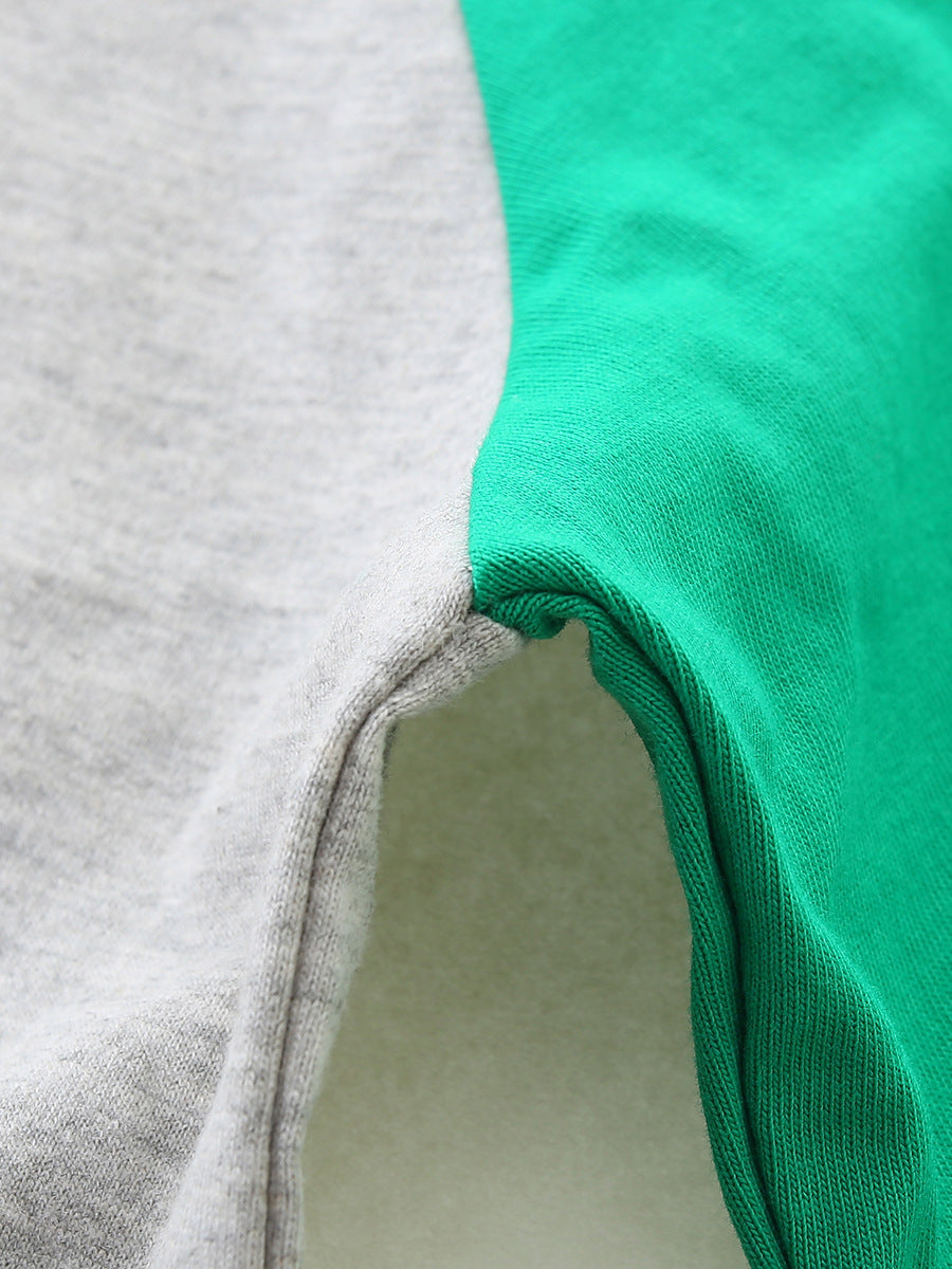 Children's Luminous Boy's Long-sleeved Fun Printing Knitted Children's T-shirt