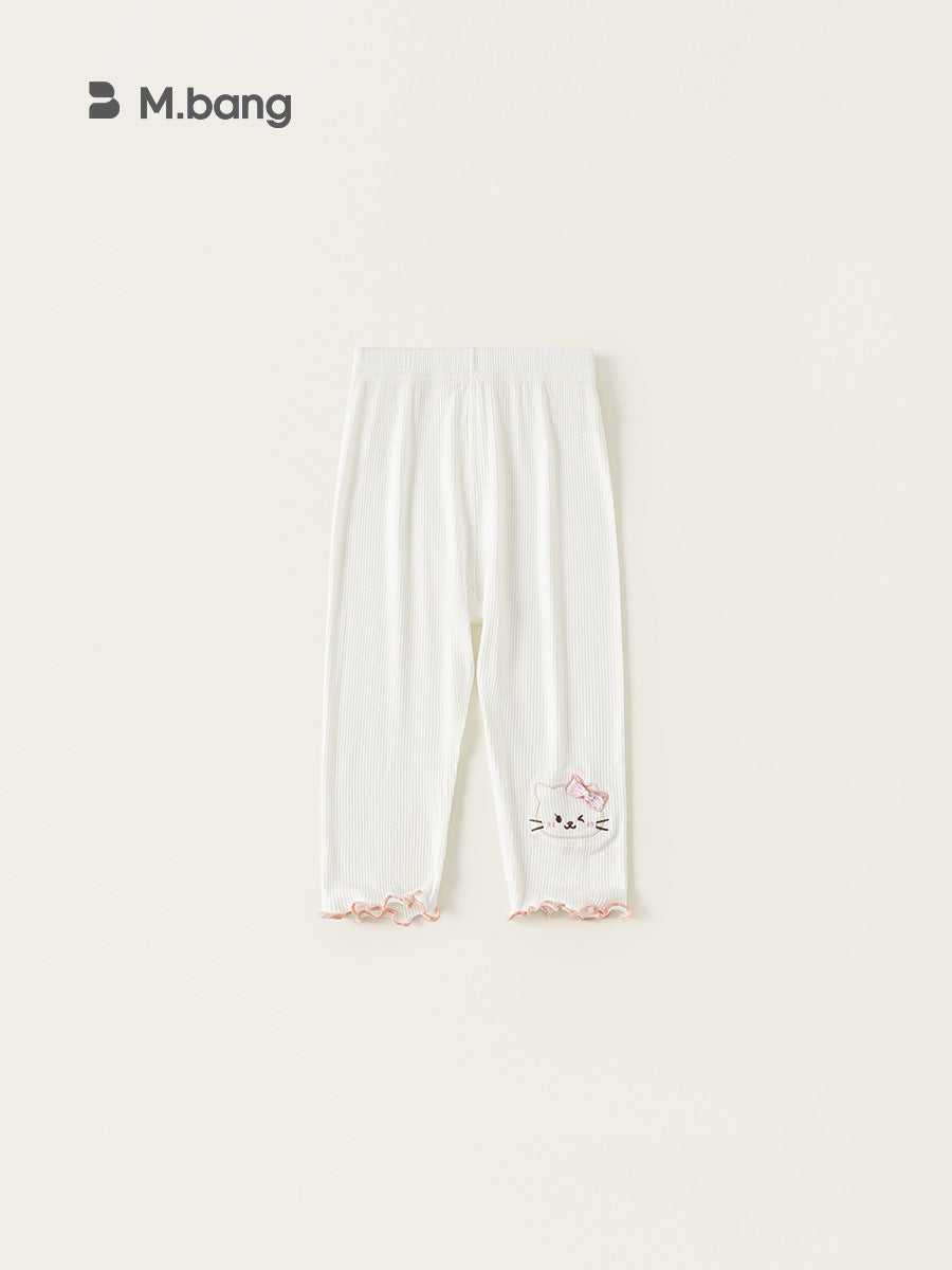Children's Woven Clothing Trousers Summer Thin Wooden Children's Pants