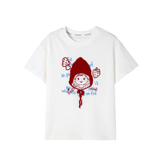 Children's Cotton Summer Clothing Cartoon Breathable Fashionable Short Children's T-shirt