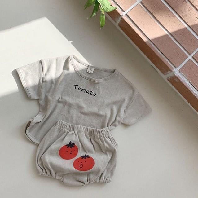 Summer Western Style Cool Popular Cartoon Letter T-shirt Children's Suit