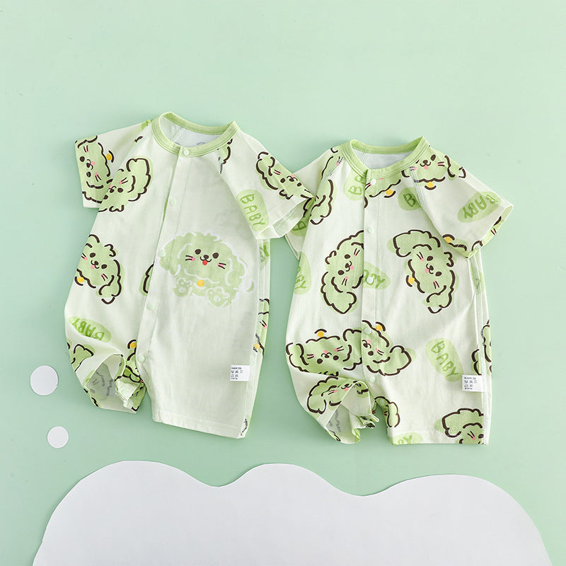 Jumpsuit Summer Boneless Rompers Split Breathable Air Conditioning Clothes Born Jumpsuit, Climbing Suit