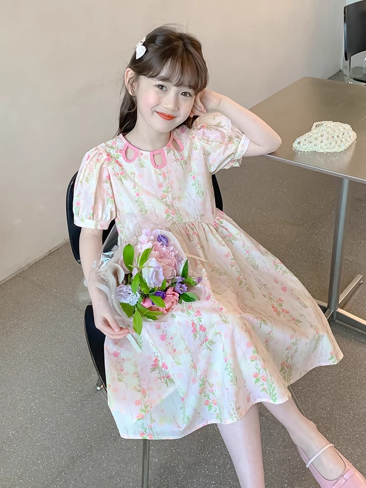 Children's Skirts Summer Hollow Out Floral Skirt Little Children's Dress