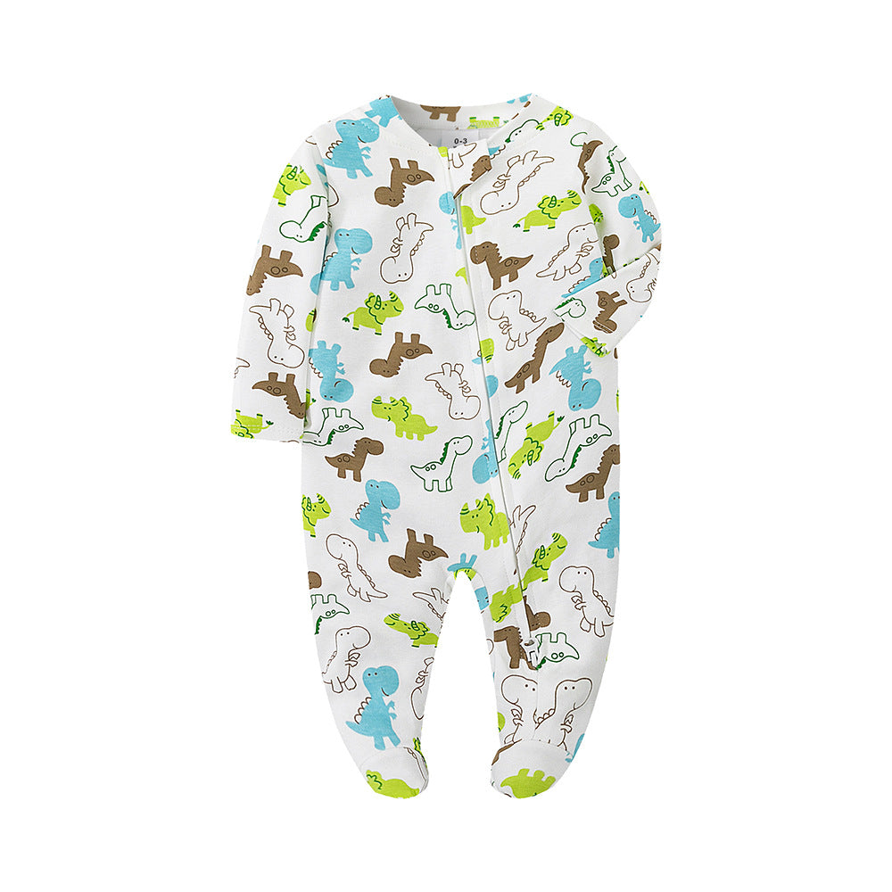 Children's Long Sleeve Zipper Bodysuit Rompers Pajamas Clothes Four Jumpsuit, Climbing Suit