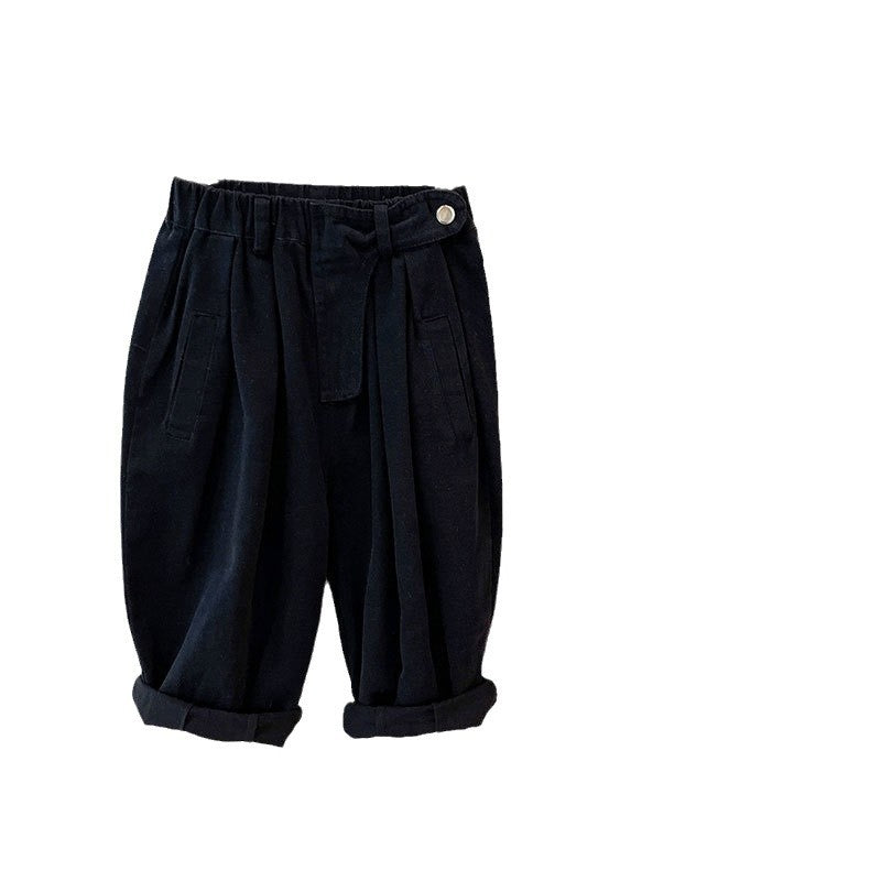 Children's Korean Style Daddy Western Loose Casual Children's Pants