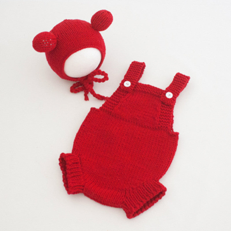 Month Old Days Studio Animal Theme Wool Jumpsuit, Climbing Suit