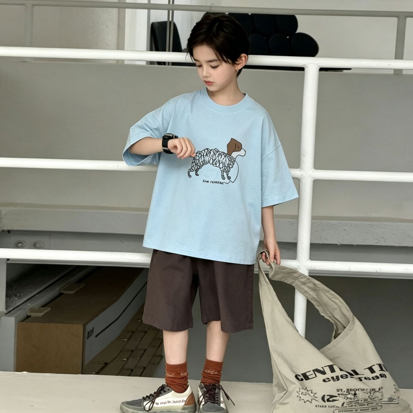 Children's Summer Short-sleeved Loose Breathable Comfortable Half Children's T-shirt