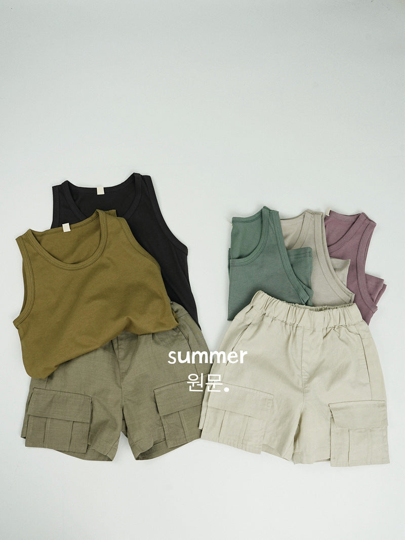 Children's Shorts Summer Boys Cotton Linen Thin Children's Pants