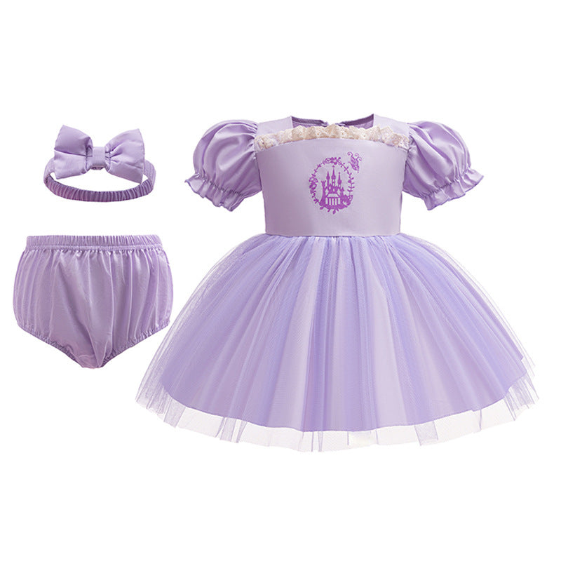 Gauze Skirt Romper Three-piece Clothes For Jumpsuit, Climbing Suit