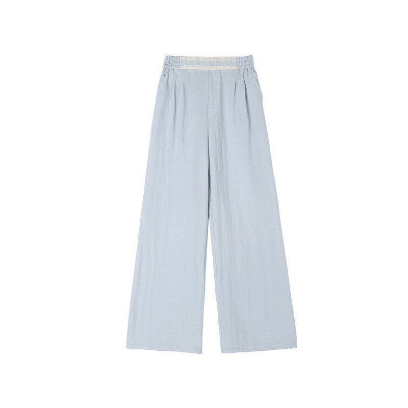 Children's Clothing Straight Summer Silk Linen Older Children's Pants