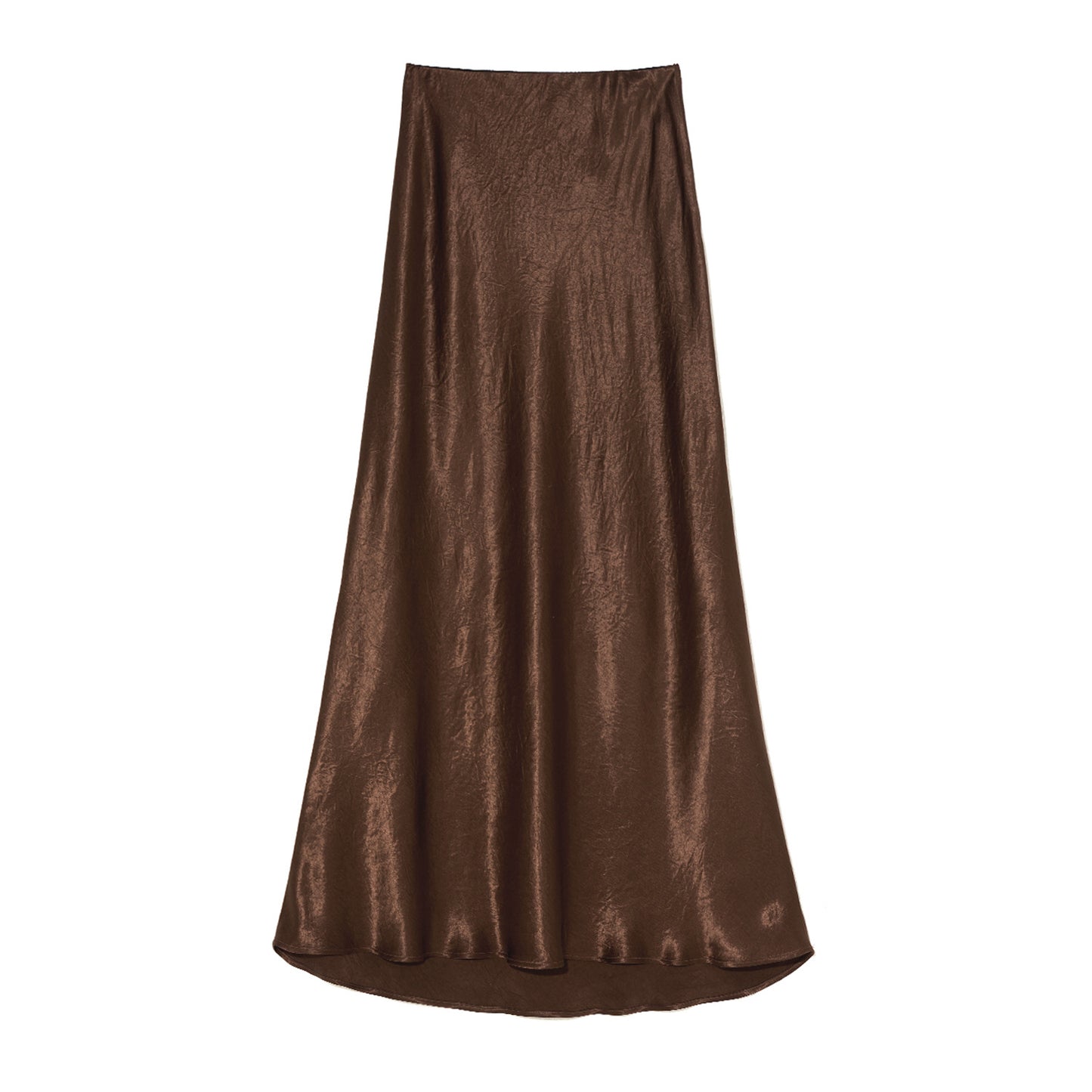 Women's High Waist Elastic Hand-held Pattern Long Elegant Solid Skirt