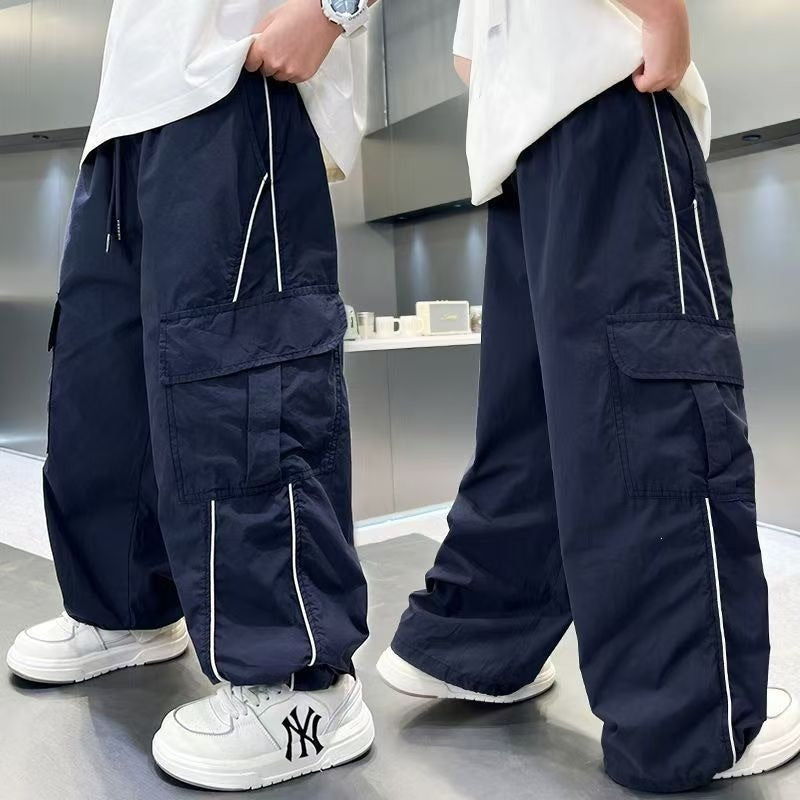 Summer Anti Mosquito Overalls Medium Big Trousers Children's Pants