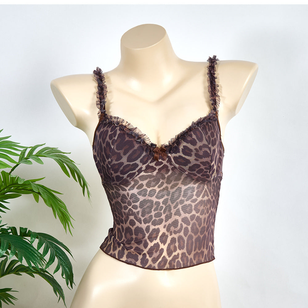 Sexy Lace Camisole Summer Vacation Bottoming Steel Small Vest/suspenders/tube Top