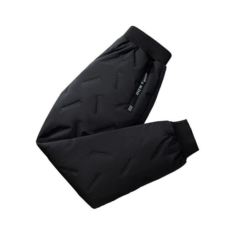 Boys Trousers Warm Middle Big Padded Fleece Children's Pants