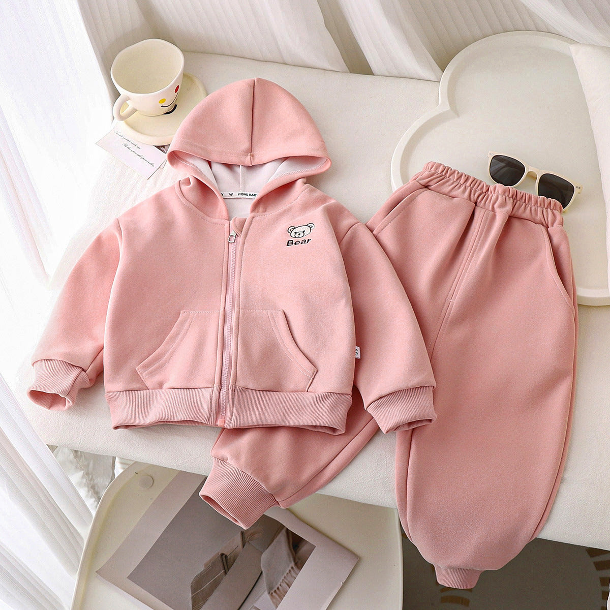 Children's Autumn Sweatshirt Korean Style Hooded Boys Chinese Cotton Children's Suit